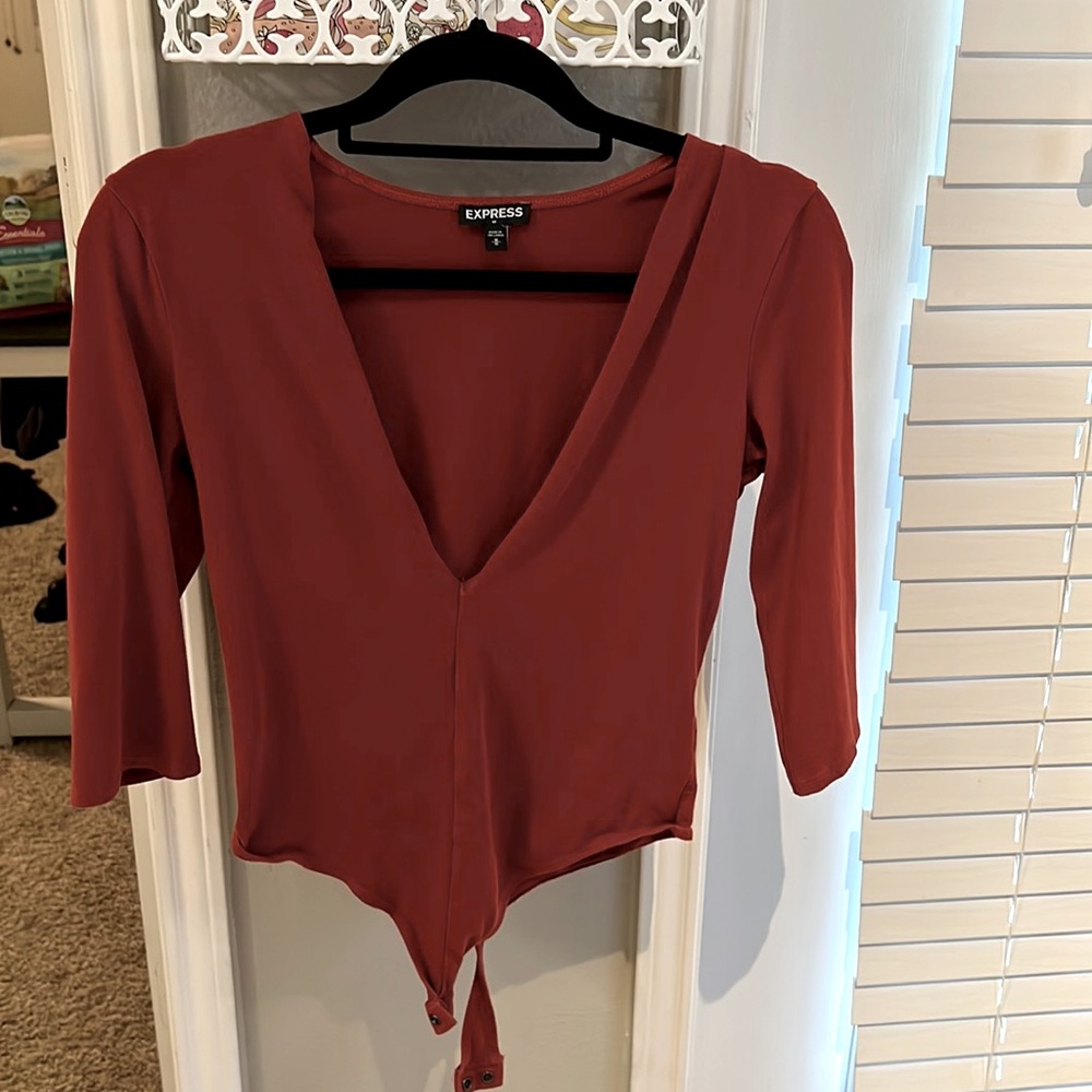 Burnt orange bodysuit